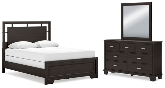 Covetown Panel Bed With Mirrored Dresser Signature Design by Ashley®