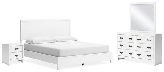 Binterglen California Panel Bed With Mirrored Dresser And Nightstand Signature Design by Ashley®