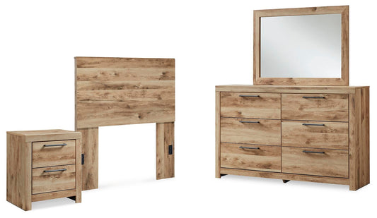 Hyanna Panel Headboard, Dresser, Mirror And Nightstand