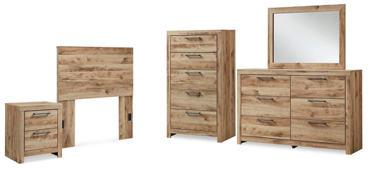 Hyanna Panel Headboard, Dresser, Mirror, Chest And Nightstand