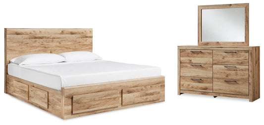Hyanna Panel Storage Bed With 1 Under Bed Storage Drawer, Dresser And Mirror Signature Design by Ashley®