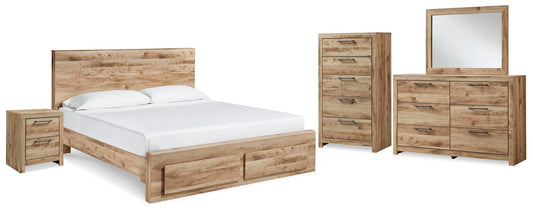 Hyanna Panel Storage Bed, Dresser, Mirror, Chest And Nightstand Signature Design by Ashley®