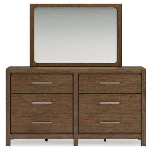 Cabalynn California Panel Bed With Storage With Mirrored Dresser Signature Design by Ashley®