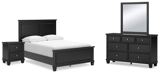 Lanolee Panel Bed With Mirrored Dresser And Nightstand Signature Design by Ashley®