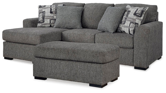 Gardiner Sofa Chaise with Ottoman Signature Design by Ashley®