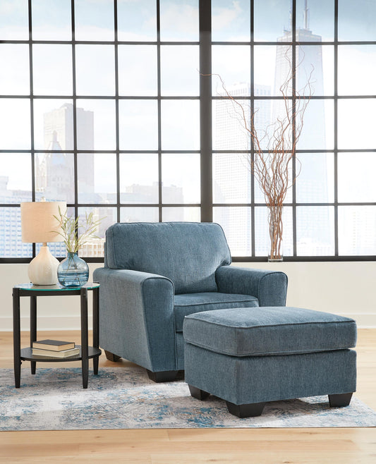 Cashton Chair and Ottoman Signature Design by Ashley®