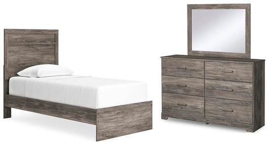 Ralinksi Panel Bed With Mirrored Dresser Signature Design by Ashley®