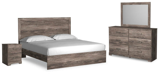 Ralinksi Panel Bed With Mirrored Dresser And Nightstand Signature Design by Ashley®