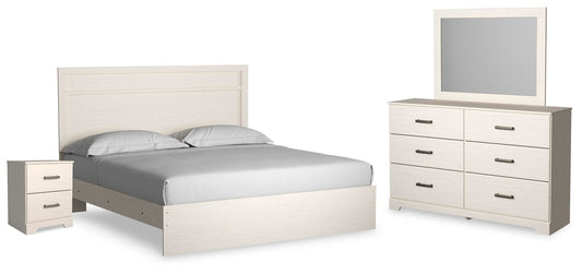 Stelsie Panel Bed With Mirrored Dresser And Nightstand Signature Design by Ashley®