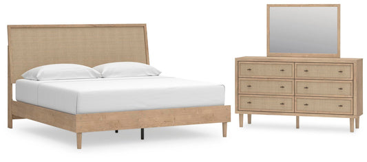 Cielden Panel Bed With Mirrored Dresser Signature Design by Ashley®