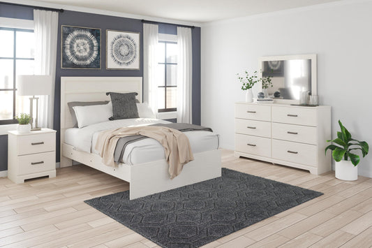 Stelsie Panel Bed With Mirrored Dresser And Nightstand Signature Design by Ashley®