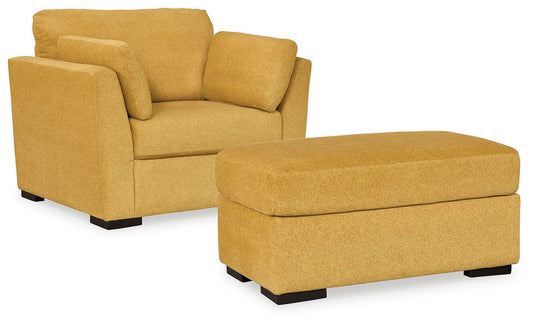 Keerwick Chair and Ottoman Signature Design by Ashley®