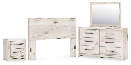 Lawroy Panel Headboard, Dresser, Mirror And Nightstand Benchcraft®