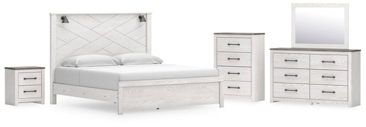 Gerridan Panel Bed With Mirrored Dresser, Chest And Nightstand Signature Design by Ashley®