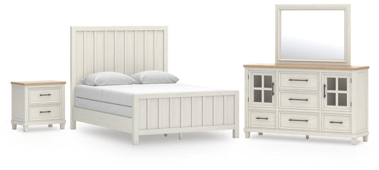 Shaybrock Panel Bed, Dresser, Mirror And Nightstand Benchcraft®