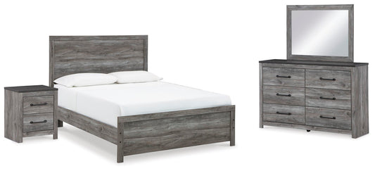Bronyan Panel Bed With Mirrored Dresser And Nightstand Signature Design by Ashley®