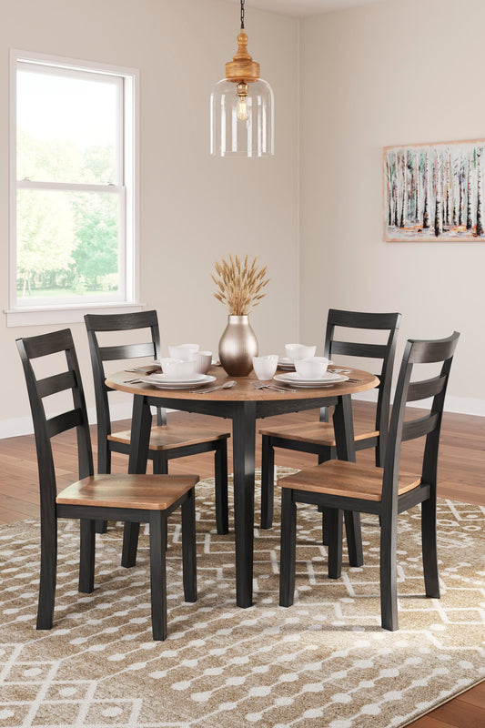 Gesthaven Dining Table and 4 Chairs Signature Design by Ashley®