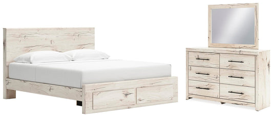 Lawroy Panel Storage Bed, Dresser And Mirror Benchcraft®