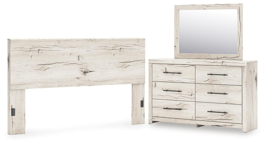 Lawroy Panel Headboard, Dresser And Mirror Benchcraft®