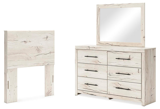 Lawroy Panel Headboard, Dresser And Mirror Benchcraft®