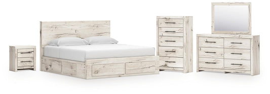 Lawroy Panel Storage Bed, Dresser, Mirror, Chest And Nightstand Benchcraft®