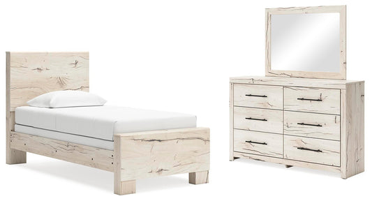 Lawroy Panel Bed, Dresser And Mirror Benchcraft®