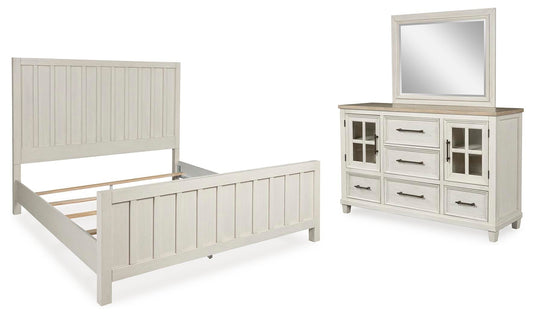Shaybrock Panel Bed, Dresser And Mirror Benchcraft®