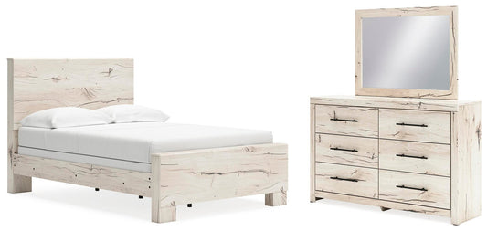 Lawroy Panel Bed, Dresser And Mirror Benchcraft®