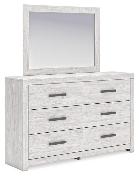 Cayboni Panel Bed With Mirrored Dresser Signature Design by Ashley®