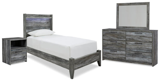 Baystorm Panel Bed With Mirrored Dresser And Nightstand Signature Design by Ashley®