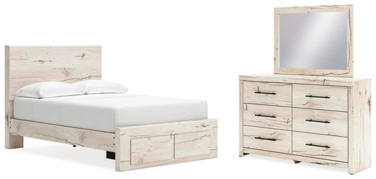 Lawroy Panel Storage Bed, Dresser And Mirror Benchcraft®