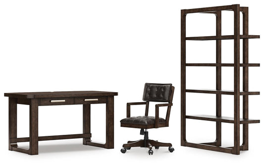Brecton Home Office Desk With Chair And Storage Signature Design by Ashley®