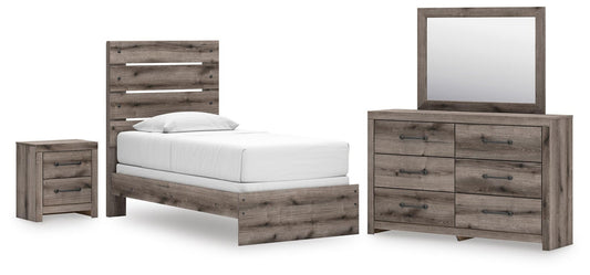 Graystorm Panel Bed, Dresser, Mirror And Nightstand Signature Design by Ashley®
