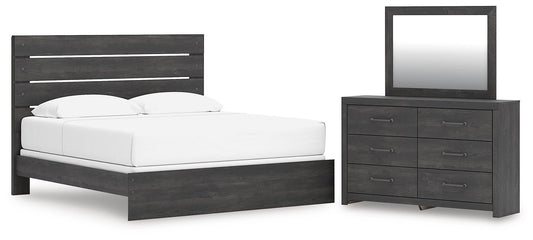 Hollivern Panel Bed, Dresser And Mirror Signature Design by Ashley®