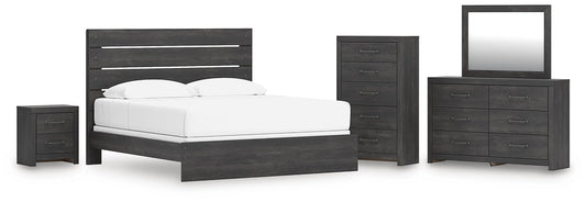 Hollivern Panel Bed, Dresser, Mirror, Chest And Nightstand Signature Design by Ashley®