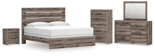 Graystorm Panel Bed, Dresser, Mirror, Chest And Nightstand Signature Design by Ashley®