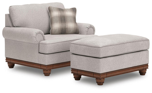 Stoughton Chair and Ottoman Signature Design by Ashley®