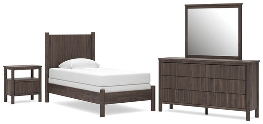Pamytta Panel Bed, Dresser, Mirror And Nightstand Signature Design by Ashley®