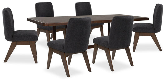 Kendamor Dining Table and 6 Chairs Signature Design by Ashley®