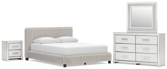 Zuraleus Upholstered Bed, Dresser, Mirror And Nightstand Signature Design by Ashley®