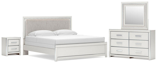 Zuraleus Upholstered Panel Bed, Dresser, Mirror And Nightstand Signature Design by Ashley®