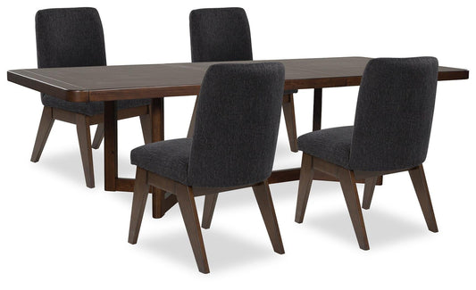 Kendamor Dining Table and 4 Chairs Signature Design by Ashley®