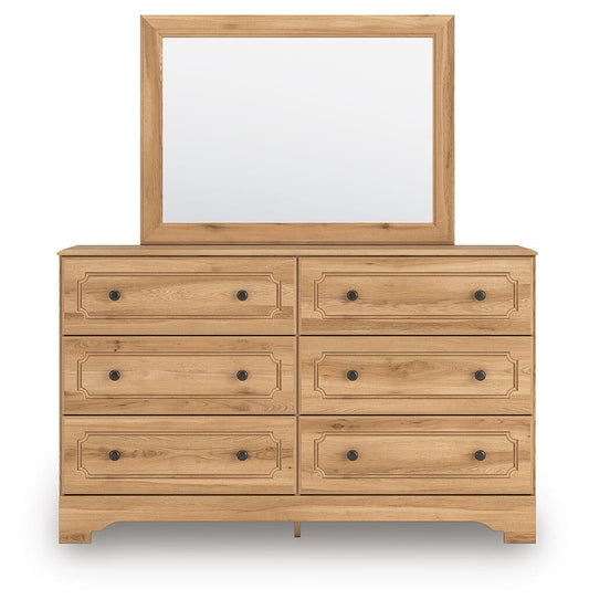 Aleaport Panel Bed With Mirrored Dresser And Nightstand Signature Design by Ashley®