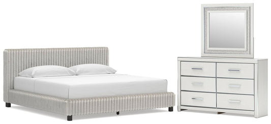 Zuraleus Upholstered Bed, Dresser And Mirror Signature Design by Ashley®