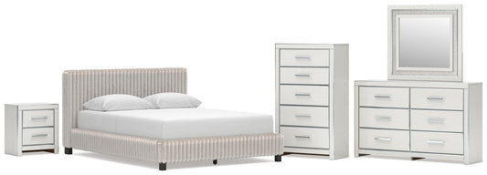 Zuraleus Upholstered Bed, Dresser, Mirror, Chest And Nightstand Signature Design by Ashley®