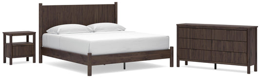 Pamytta Panel Platform Bed, Dresser, Mirror And Nightstand Signature Design by Ashley®