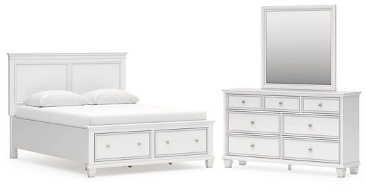 Fortman Panel Storage Bed With Mirrored Dresser Signature Design by Ashley®