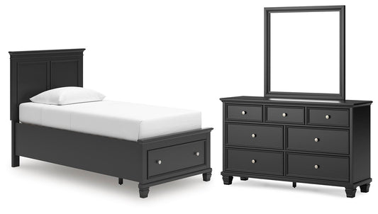 Lanolee Panel Storage Bed, Dresser And Mirror Signature Design by Ashley®