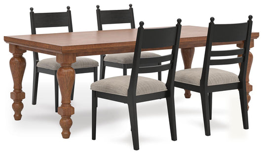 Chadworth Dining Table and 4 Chairs Signature Design by Ashley®