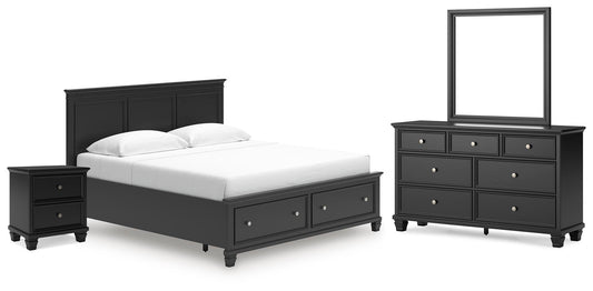 Lanolee Panel Storage Bed, Dresser, Mirror And Nightstand Signature Design by Ashley®